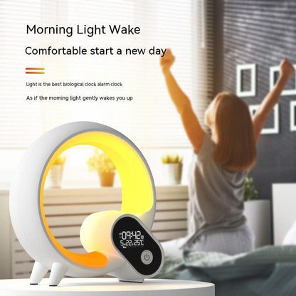 Q Shape Wake-Up Light Sunrise Alarm Clock